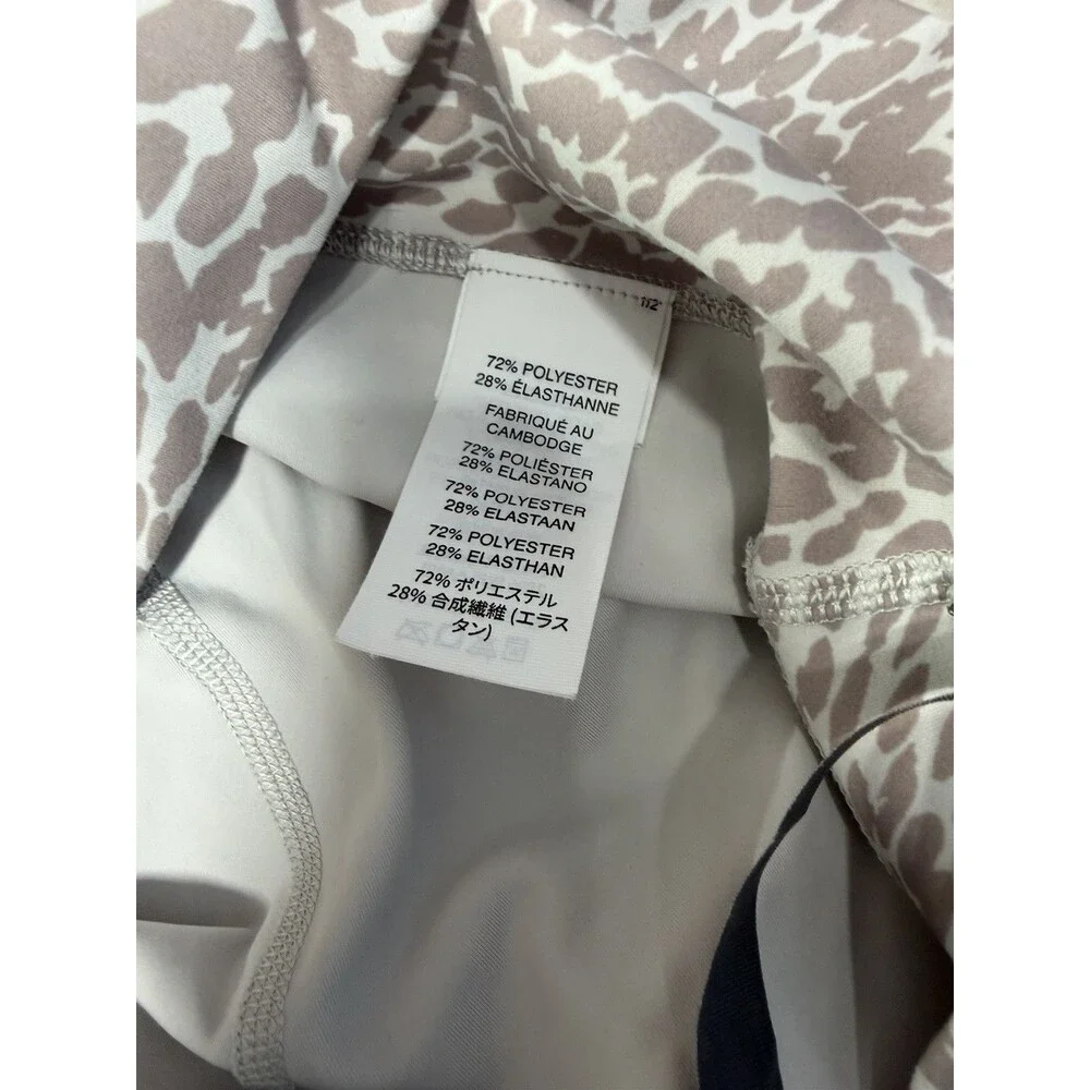 VUORI Womens Studio Pocket Legging Animal Print Drawstring Joggers Gray L - Picture 16 of 16